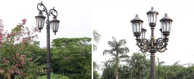 Mẫu đèn cây sân vườn - Đèn cây ngoài trời giá rẻ nữ hoàng