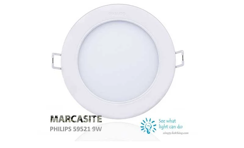 Đèn LED Downlight âm trần 9W Phiips Marcasite - Đèn LED âm trần Philips 9w siêu sáng