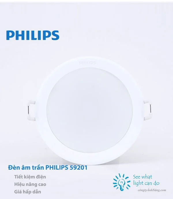 Đèn LED âm trần Philips 59201 MESON 5.5W 30K